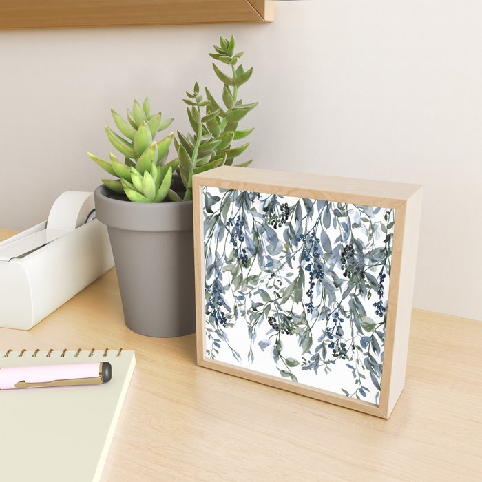 Watercolor Leaves Floral Prints Mini Art Print Gallery Image 2