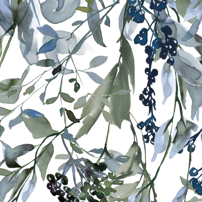 Watercolor Leaves Floral Prints Coffee Mug Gallery Image 2
