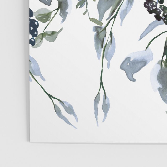 Watercolor Leaves Floral Prints Poster Gallery Image 3