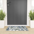 Watercolor Leaves Floral Prints Welcome Mat Gallery Image 3
