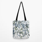 Watercolor Leaves Floral Prints Tote Bag Gallery Image 2