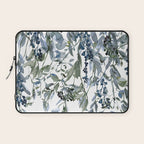 Watercolor Leaves Floral Prints Laptop Sleeve Gallery Image 1