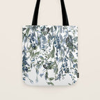 Watercolor Leaves Floral Prints Tote Bag Gallery Image 1