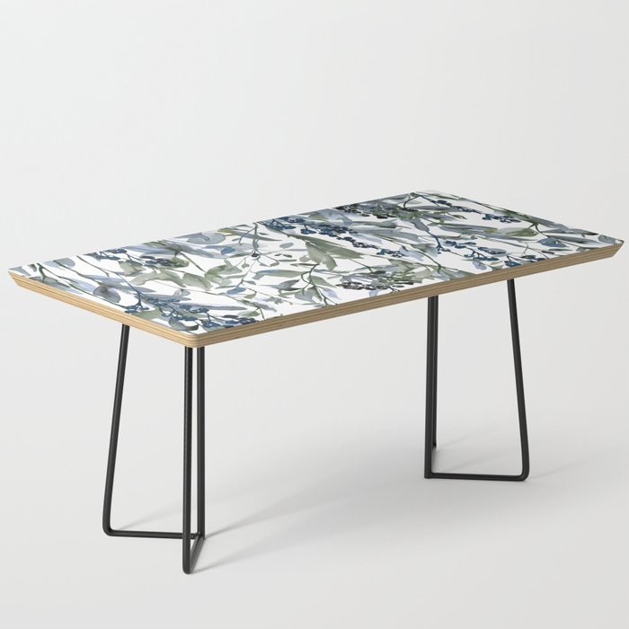 Watercolor Leaves Floral Prints Coffee Table Gallery Image 1