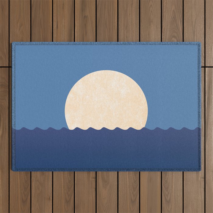 Moonrise Night Sky Outdoor Rug Gallery Image 1