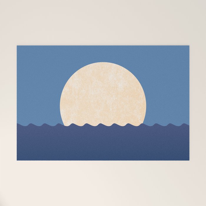 Moonrise Night Sky Welcome Mat Gallery Image 1