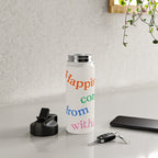 Happiness Comes From Within Water Bottle Gallery Image 4