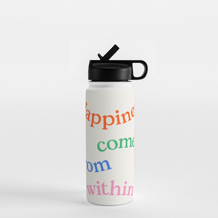 Happiness Comes From Within Water Bottle Gallery Image 1