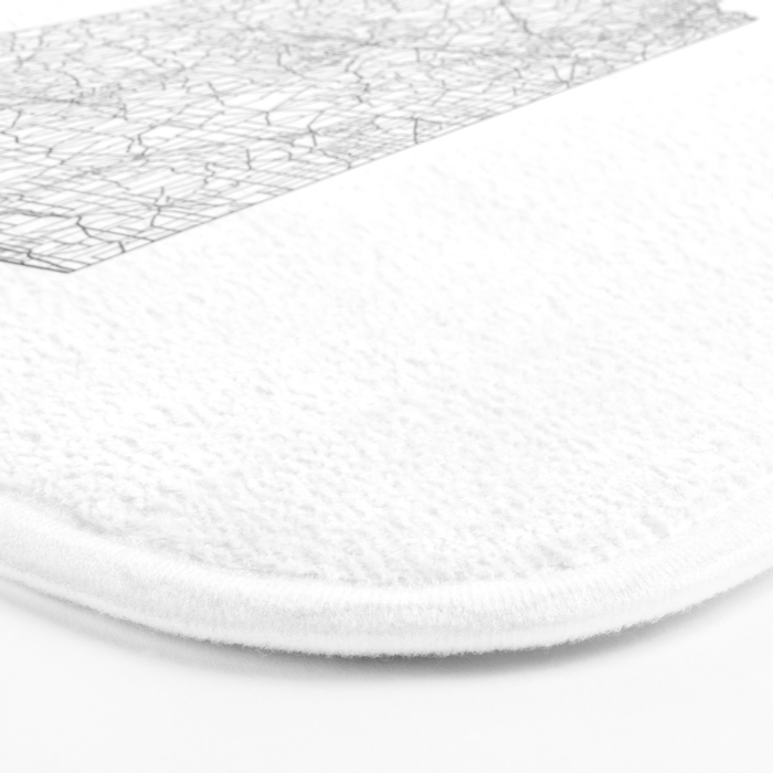 Ohio Minimal Street Map Bath Mat Gallery Image 3