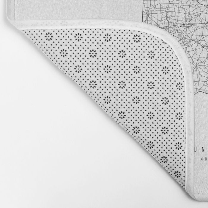 Ohio Minimal Street Map Bath Mat Gallery Image 2