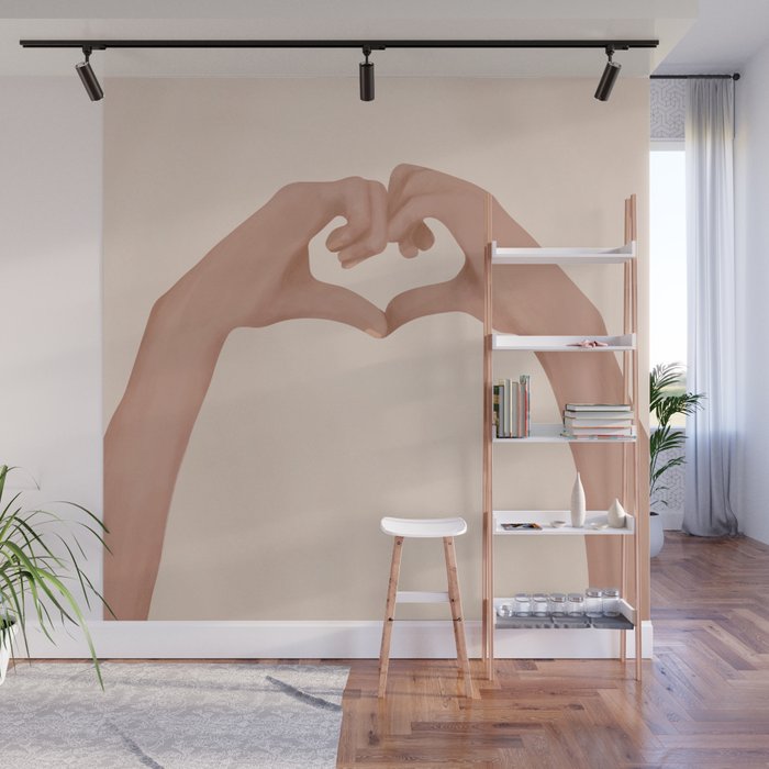 Heart Wall Mural Gallery Image 1