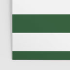 Jumbo Forest Green and White Rustic Horizontal Cabana Stripes Poster Gallery Image 3