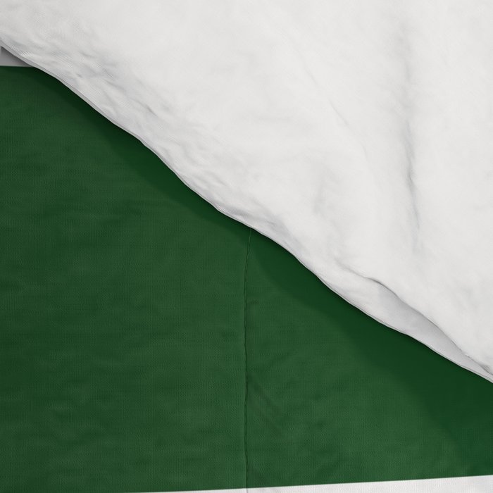 Jumbo Forest Green and White Rustic Horizontal Cabana Stripes Comforter Gallery Image 4