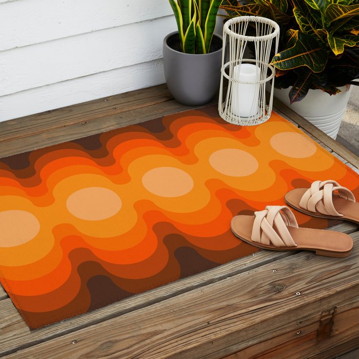 Golden Echo Out Outdoor Rug Gallery Image 2