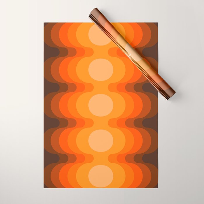 Golden Echo Out Wrapping Paper Gallery Image 1