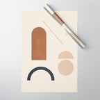 Geometric Modern Art 32 Wrapping Paper Gallery Image 1