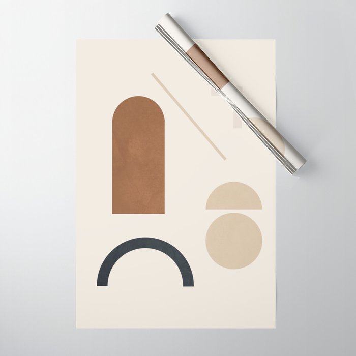 Geometric Modern Art 32 Wrapping Paper Gallery Image 1