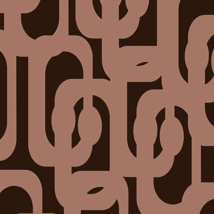 Midcentury Modern Loops Pattern 10 Inspired by PANTONE 17 1230 Color of the Year Mocha Mousse Coffee Mug Gallery Image 2