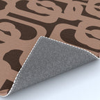 Midcentury Modern Loops Pattern 10 Inspired by PANTONE 17 1230 Color of the Year Mocha Mousse Rug Gallery Image 4