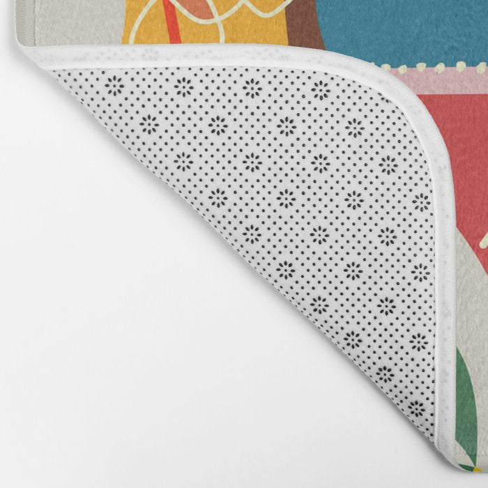 Mid Century Modern Cocktails Bath Mat Gallery Image 2