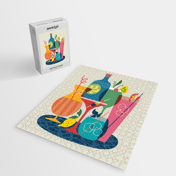 Mid Century Modern Cocktails Jigsaw Puzzle Gallery Image 2