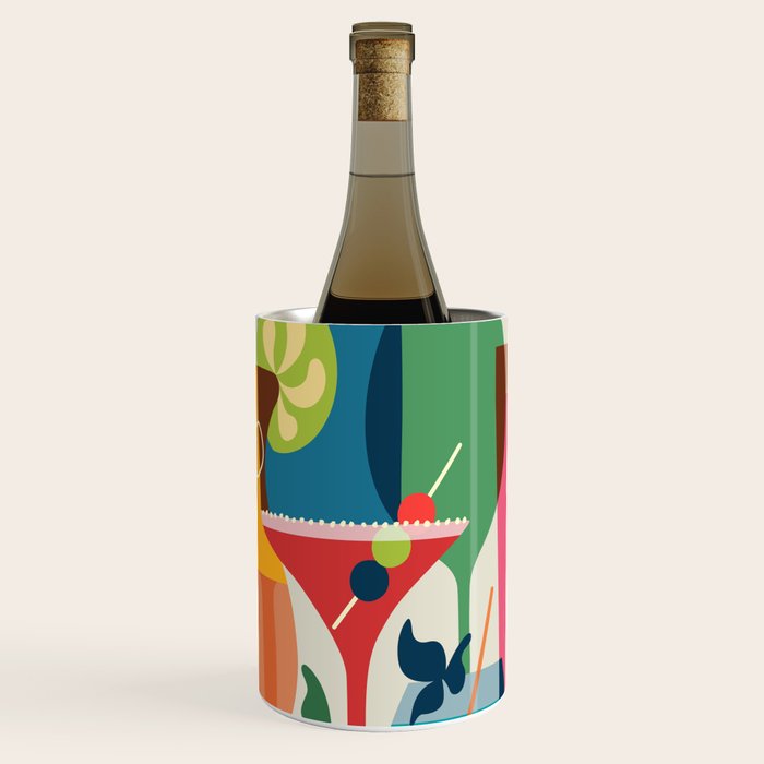 Mid Century Modern Cocktails Wine Chiller Gallery Image 1