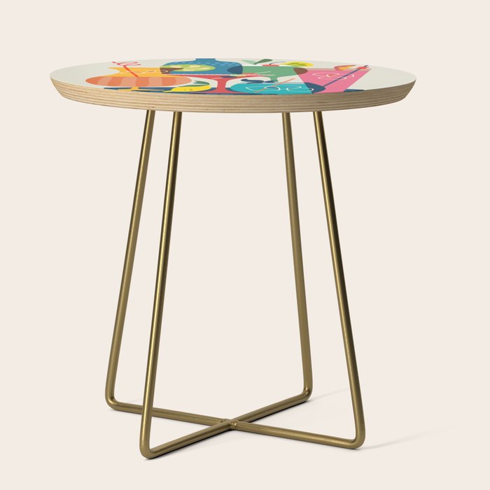 Mid Century Modern Cocktails Side Table Gallery Image 1