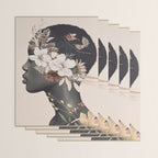 Floral Portrait 36 Wrapping Paper Gallery Image 3