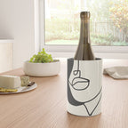 Drawing female face portrait II Wine Chiller Gallery Image 4