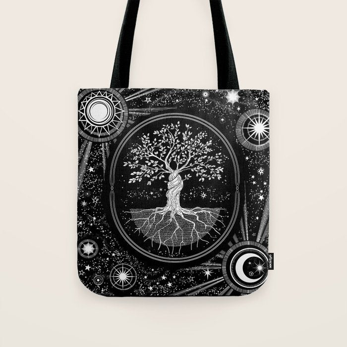 Celestial Tree of Life Tote Bag Gallery Image 1