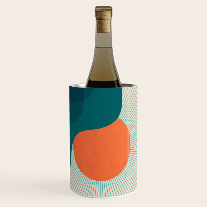 Abstraction_NEW_SUNLIGHT_MOUNTAINS_SHINE_POP_ART_M1209A Wine Chiller Gallery Image 1
