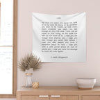 For What It's Worth, It's Never Too Late, F. Scott Fitzgerald quote, Inspiring, Great Gatsby, Life Wall Tapestry Gallery Image 2