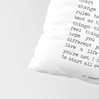 For What It's Worth, It's Never Too Late, F. Scott Fitzgerald quote, Inspiring, Great Gatsby, Life Pillow Sham Gallery Image 4