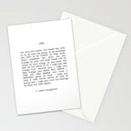 For What It's Worth, It's Never Too Late, F. Scott Fitzgerald quote, Inspiring, Great Gatsby, Life Stationery Card Gallery Image 2