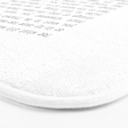 For What It's Worth, It's Never Too Late, F. Scott Fitzgerald quote, Inspiring, Great Gatsby, Life Bath Mat Gallery Image 3