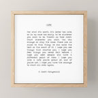 For What It's Worth, It's Never Too Late, F. Scott Fitzgerald quote, Inspiring, Great Gatsby, Life Mini Art Print Gallery Image 1