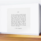 For What It's Worth, It's Never Too Late, F. Scott Fitzgerald quote, Inspiring, Great Gatsby, Life Wall Mural Gallery Image 2