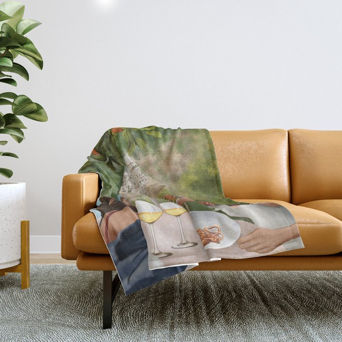 Tasting the Amalfi Breeze Throw Blanket Gallery Image 1