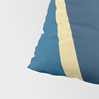 Blue Gold Abstract Low Poly Geometric Nature Art  Pillow Sham Gallery Image 4