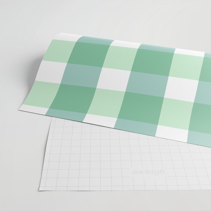 Green Gingham  Wrapping Paper Gallery Image 2