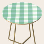 Green Gingham  Side Table Gallery Image 2