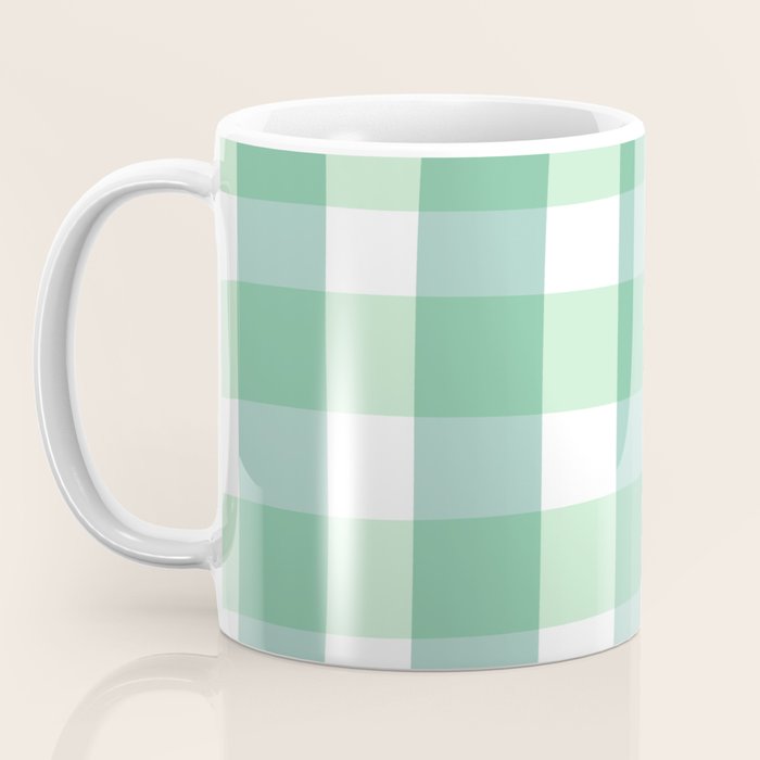 Green Gingham  Coffee Mug Gallery Image 3