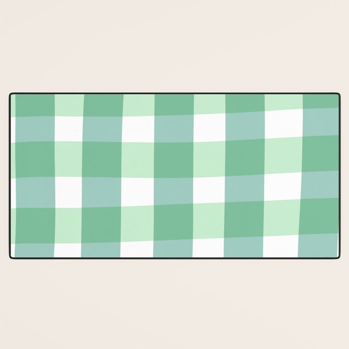 Green Gingham  Desk Mat Gallery Image 3