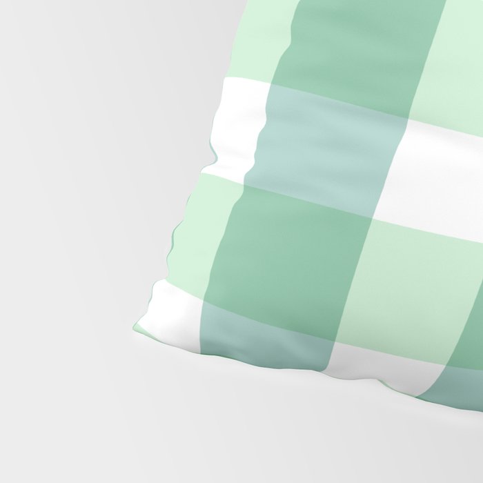 Green Gingham  Pillow Sham Gallery Image 4
