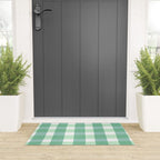 Green Gingham  Welcome Mat Gallery Image 3
