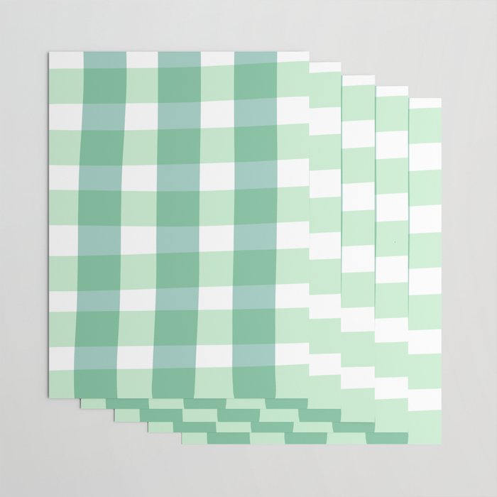 Green Gingham  Wrapping Paper Gallery Image 3