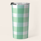 Green Gingham  Travel Mug Gallery Image 3