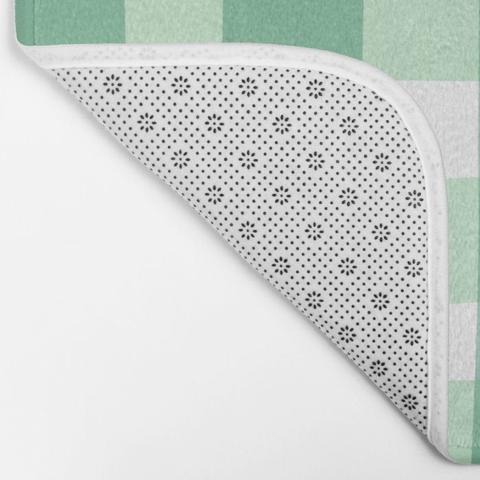 Green Gingham  Bath Mat Gallery Image 2