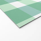 Green Gingham  Welcome Mat Gallery Image 2