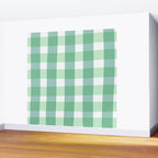 Green Gingham  Wall Mural Gallery Image 2